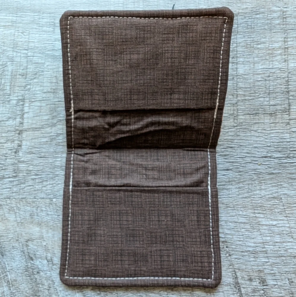 Handmade Animal Crossing Cotton Fabric Trifold Wallet